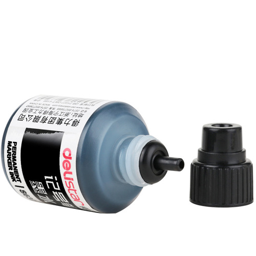 Deli marker ink refill S632 single-head large-head oil-based marker pen non-erasable ink hook line