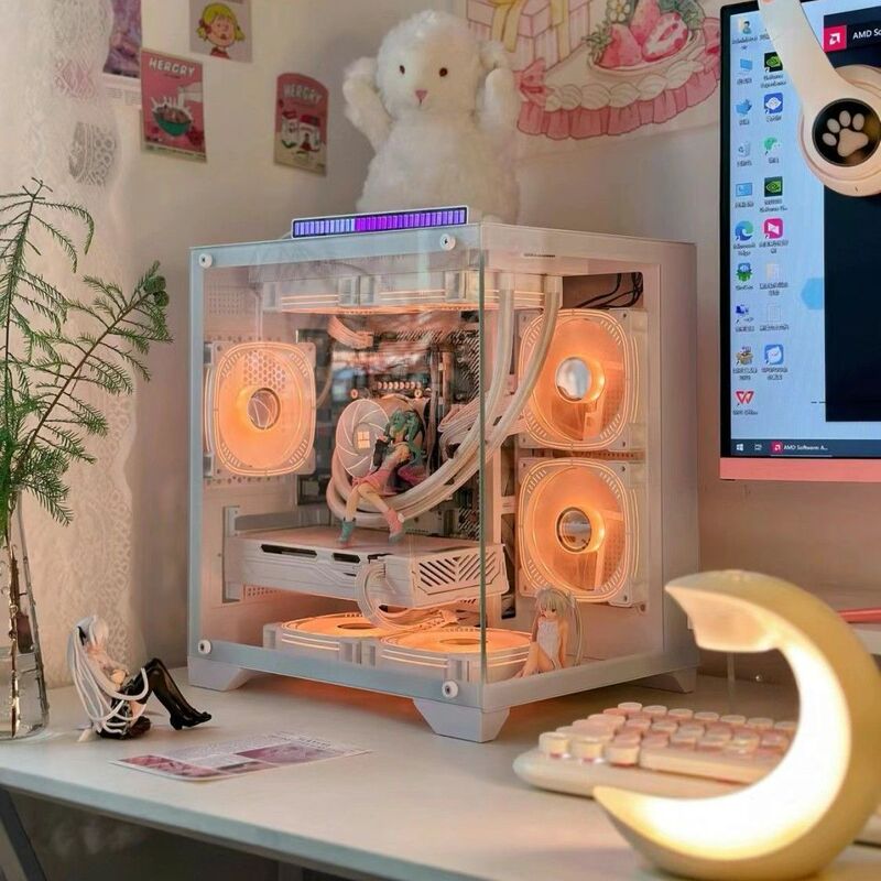 Wanjia Gyonyou MINI ポストレスコンピュータシービュールームシャーシ 240 水冷 MATX マザーボード 360 ミニシャーシ|undefined