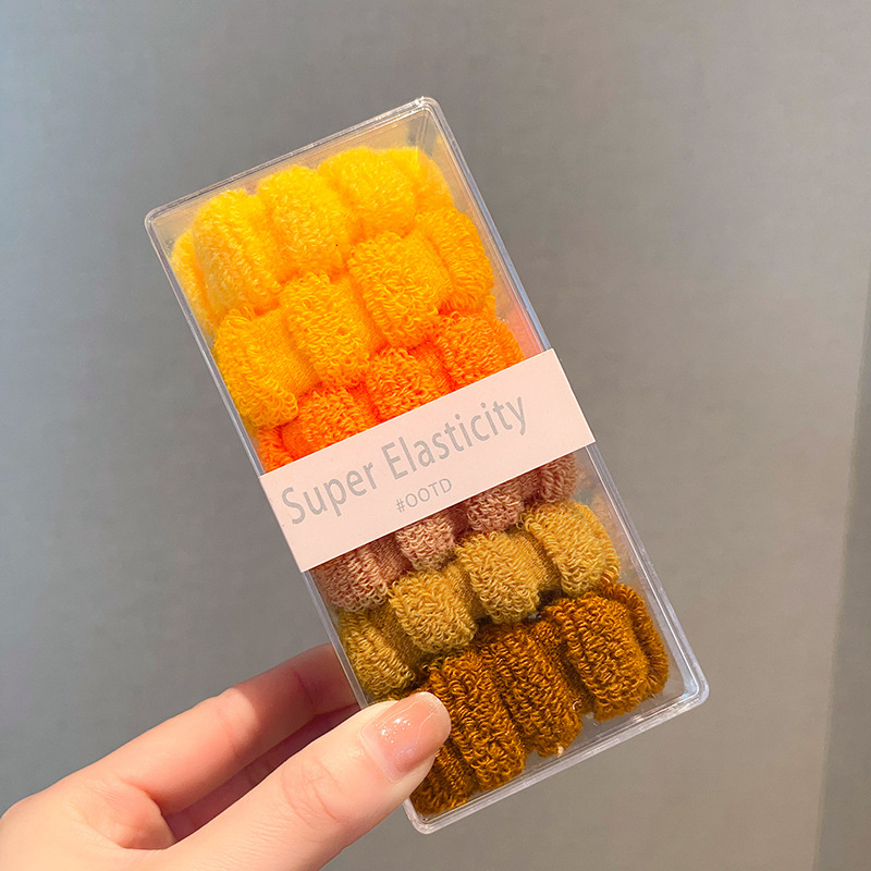 Cuerda de pelo grueso Bola de las mujeres banda de pelo alto elástico durable banda de goma sin costura lazo de pelo cuerda de pelo de alta Cola de Caballo tocado