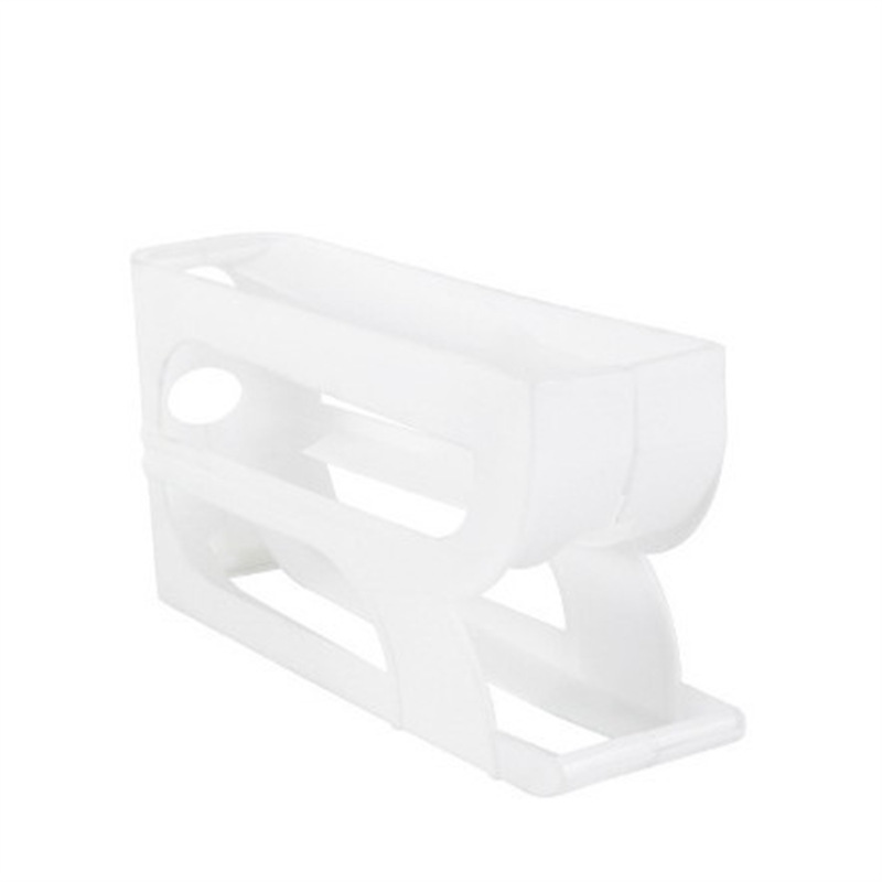 Nueva caja de huevos con tobogán transfronterizo, caja de almacenamiento de huevos de 4 capas, refrigerador de almacenamiento, puerta lateral, dispositivo de enrollado automático de gran capacidad