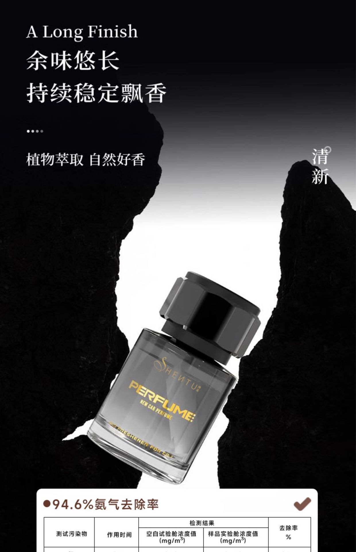 2026 Shentu Luxurious Texture Long-Lasting Light Fragrance Car Air Freshener Large Capacity High-End Car Interior Fragrance Ornament
