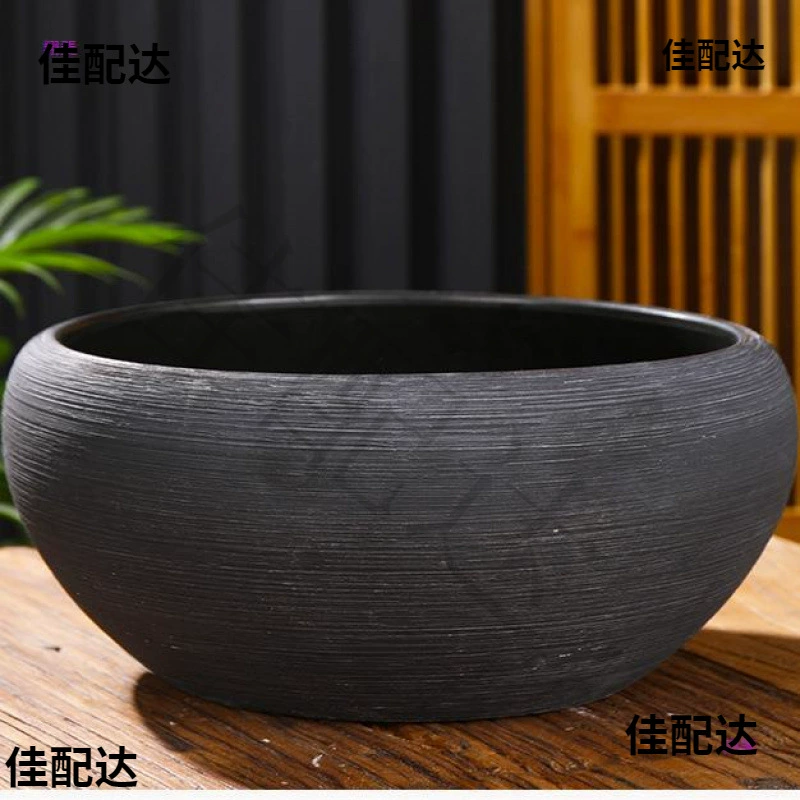 Древний метод выращивания рыбы и лотоса горшок с золотой рыбкой Цзиндэчжэнь Керамическая водяная лилия