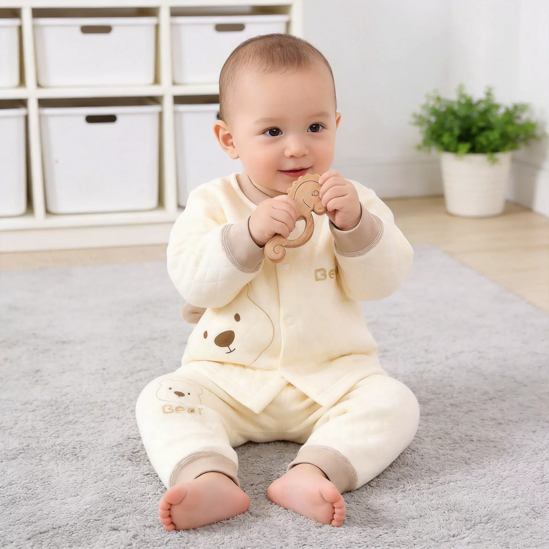 三层保暖套装A类分体秋衣秋裤打底衣服婴儿棉品儿童套A类质检报告