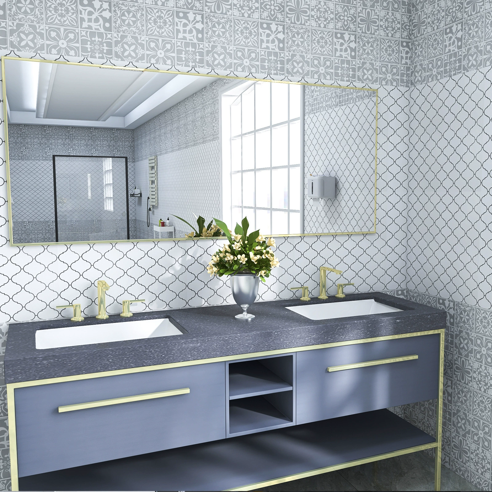 Waterproof heat-resistant self-adhesive sticker on wall, wholesale