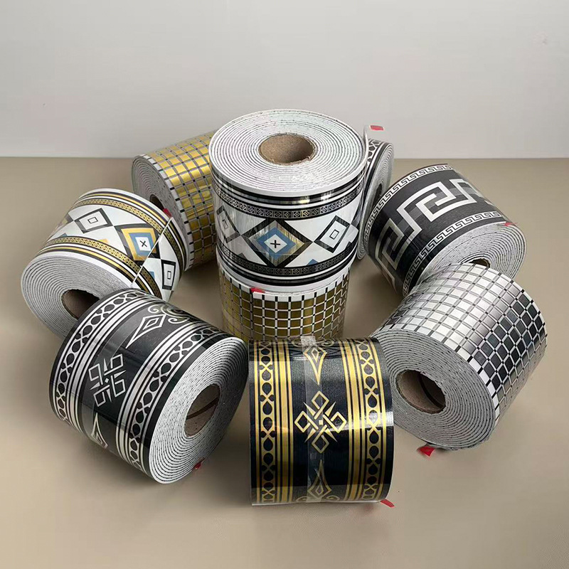 Self-Adhesive Marble Imitation Tile Skirting Line, Waist Line, Corner Line, Wall Corner Sticker, Window Sill Board, Tile Wallpaper