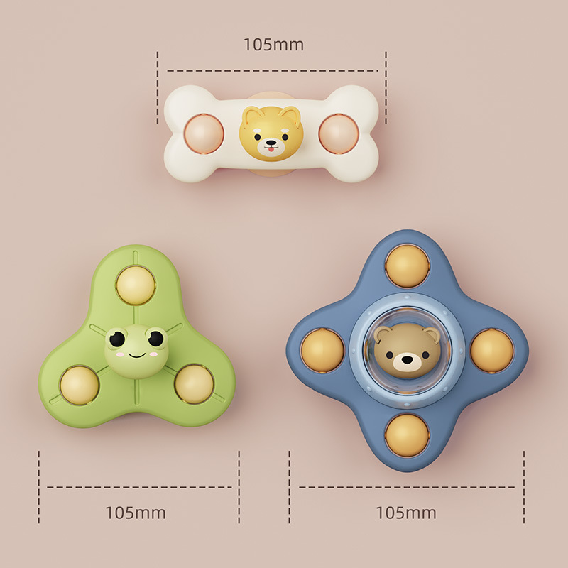 Cross-border baby dining chair spinning top baby bath toy suction cup spinner children's toys foreign trade wholesale