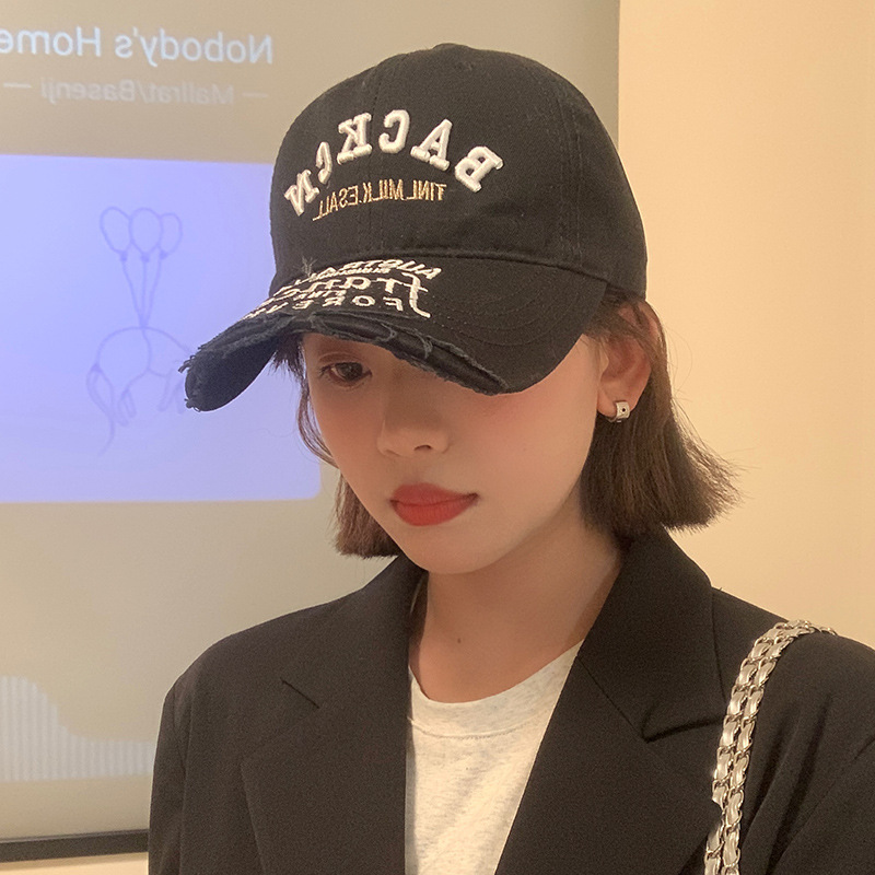 Baseball cap with letters
