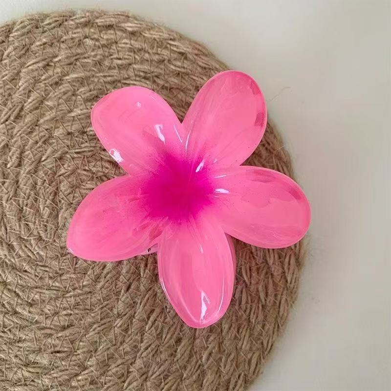 8 センチメートル紫金花ヨーロッパとアメリカのクロスボーダーヘアピンアマゾンヘアアクセサリープルメリアグリッパー卸売サメクリップフラワーヘア|undefined