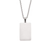 Rectangular necklace stainless steel, pendant, European style, simple and elegant design, mirror effect