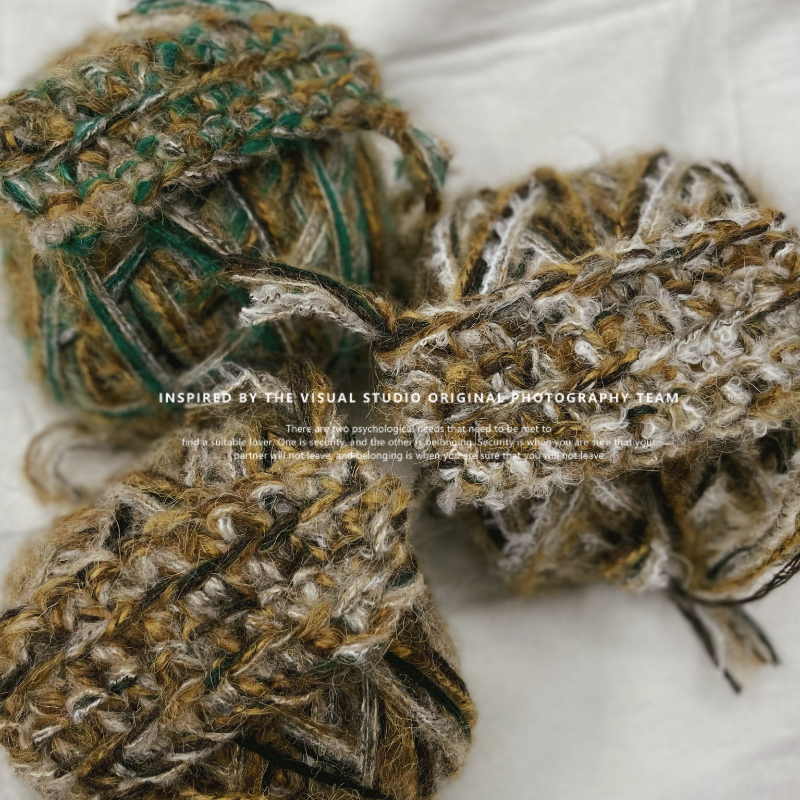 猫眼 手混线团手工diy手编围巾包包毛线125g批发手工diy手混线X20