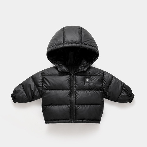 2025 Children's Down and Cotton Winter Jacket with Fleece, Unisex Baby and Toddler Medium and Small Size Thick Outerwear, Kids' Cotton Padded Coat