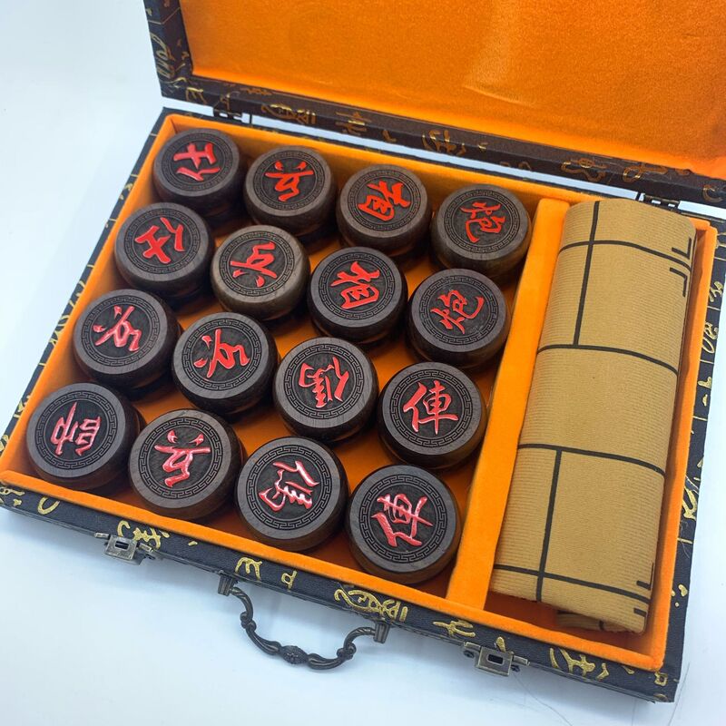 黒檀木将棋老人娯楽中国将棋血檀ミャンマー花梨彫刻実木将棋工芸品卸売り|undefined