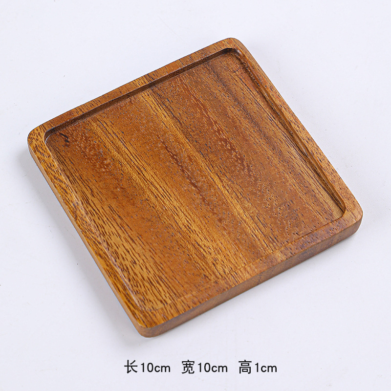 La ceremonia de la taza de té está equipada con almohadillas de aislamiento térmico a prueba de quemaduras, almohadillas de la taza de café, tazas de madera, almohadillas de la olla de la ceremonia de té Kung Fu de madera de melocotón.
