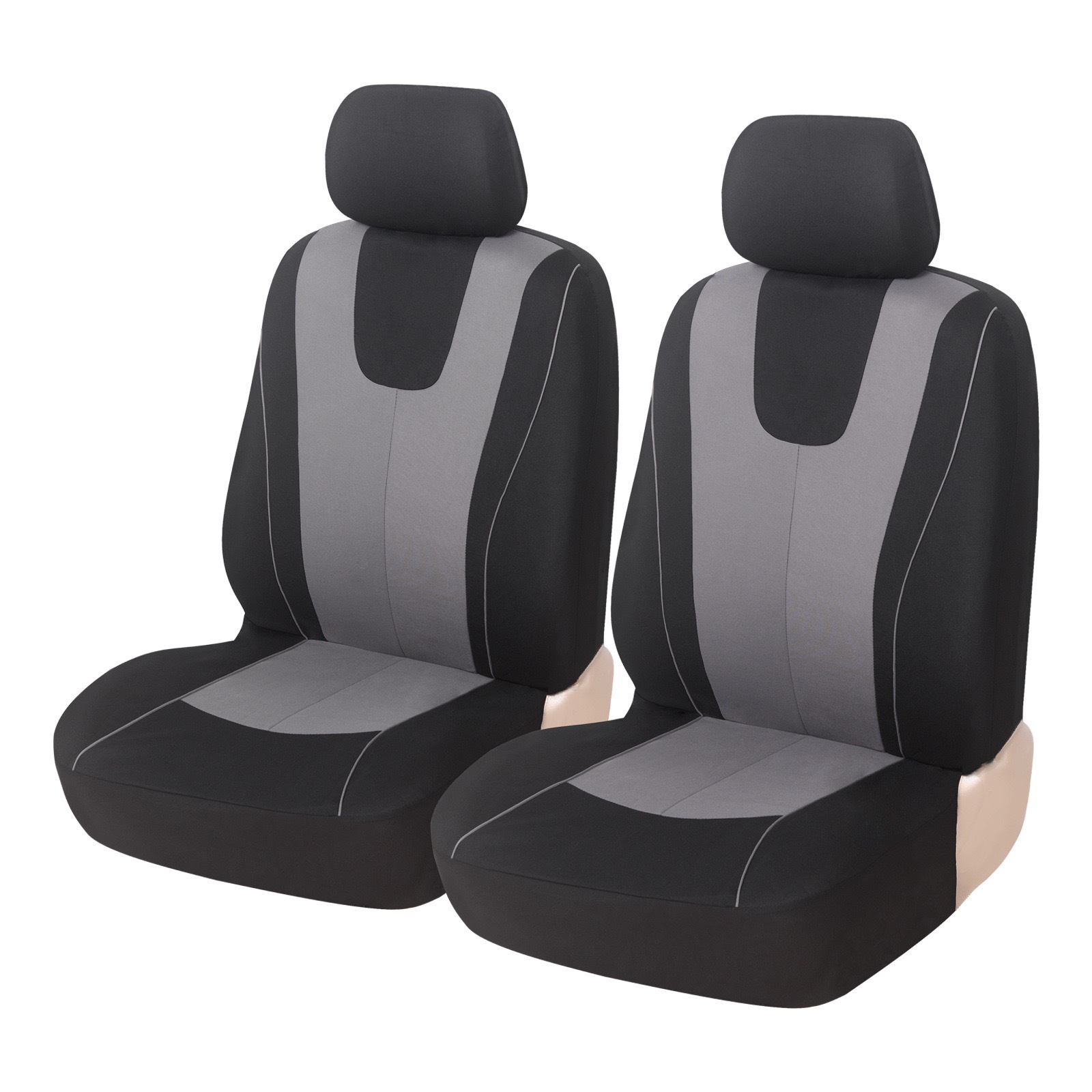 New cross-border elastic fabric vest with decorative details, universal car seat cover for Amazon, Temu, and Mercado