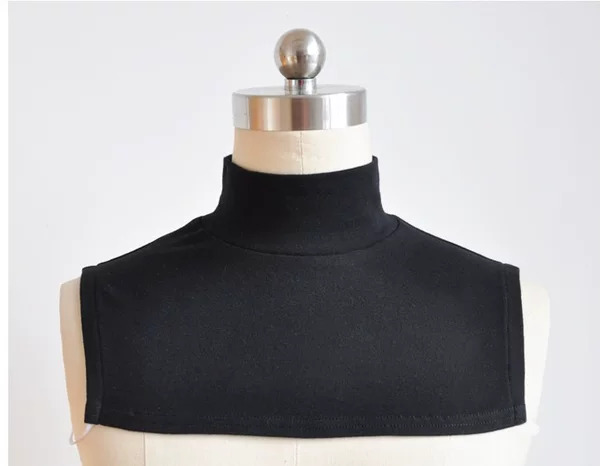 Winter Cotton Knitted Turtleneck Adult Unisex Fake Collar with Sweater Anti-prick Neck Warm Turtleneck Scarf