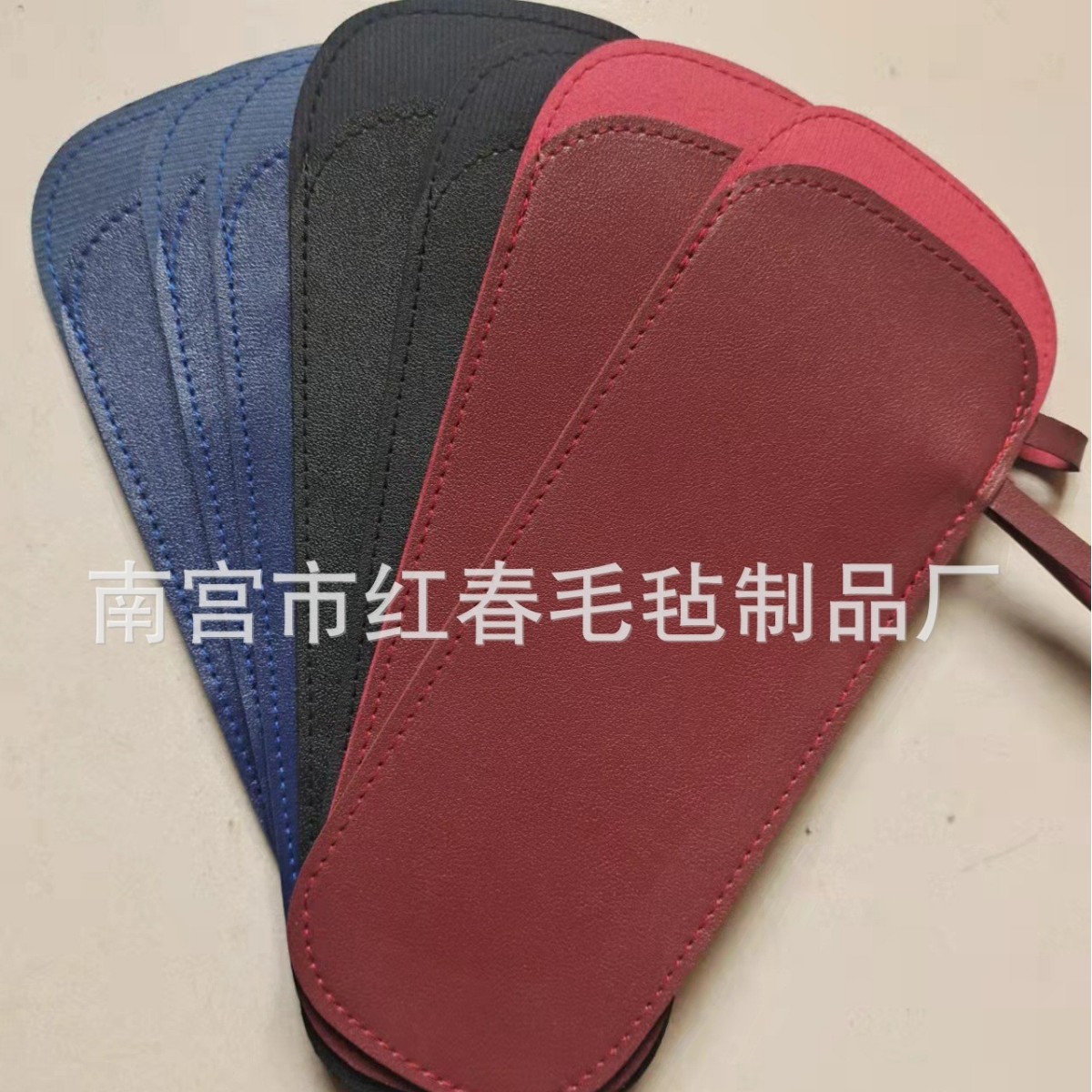 彩色皮革雨伞套 毛毡伞包  皮革雨伞袋彩色