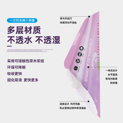 Disposable Squat-Free Urination Device for: On-board emergency urine bag