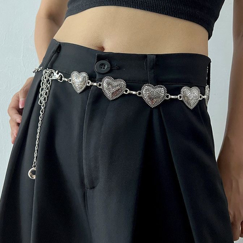 Bohemia retro plata metal mariposa cinturón cinturón de nicho accesorios de estilo nacional vestido