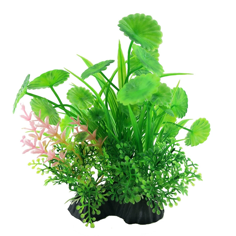 [鱼缸造景摆件塑料仿真水草假海草跨境水族箱装饰植物水族用品]