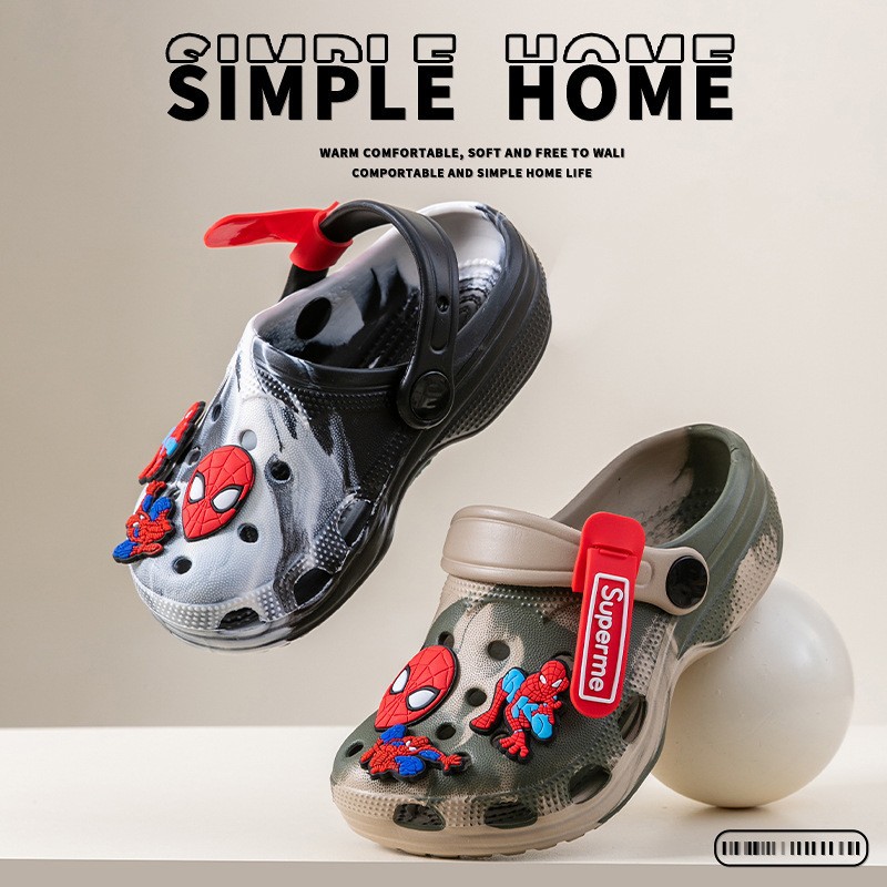Zapatillas de verano para niños EVA resbaladizo pedazo de mierda sensación de cabeza transpirable niña usaba zapatos de agujero de playa de niños image 4