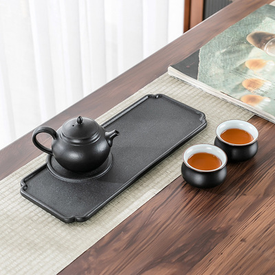 Retro ceramics rectangle tea tray Tea Service Kungfu Online tea set Tray teacup Storage