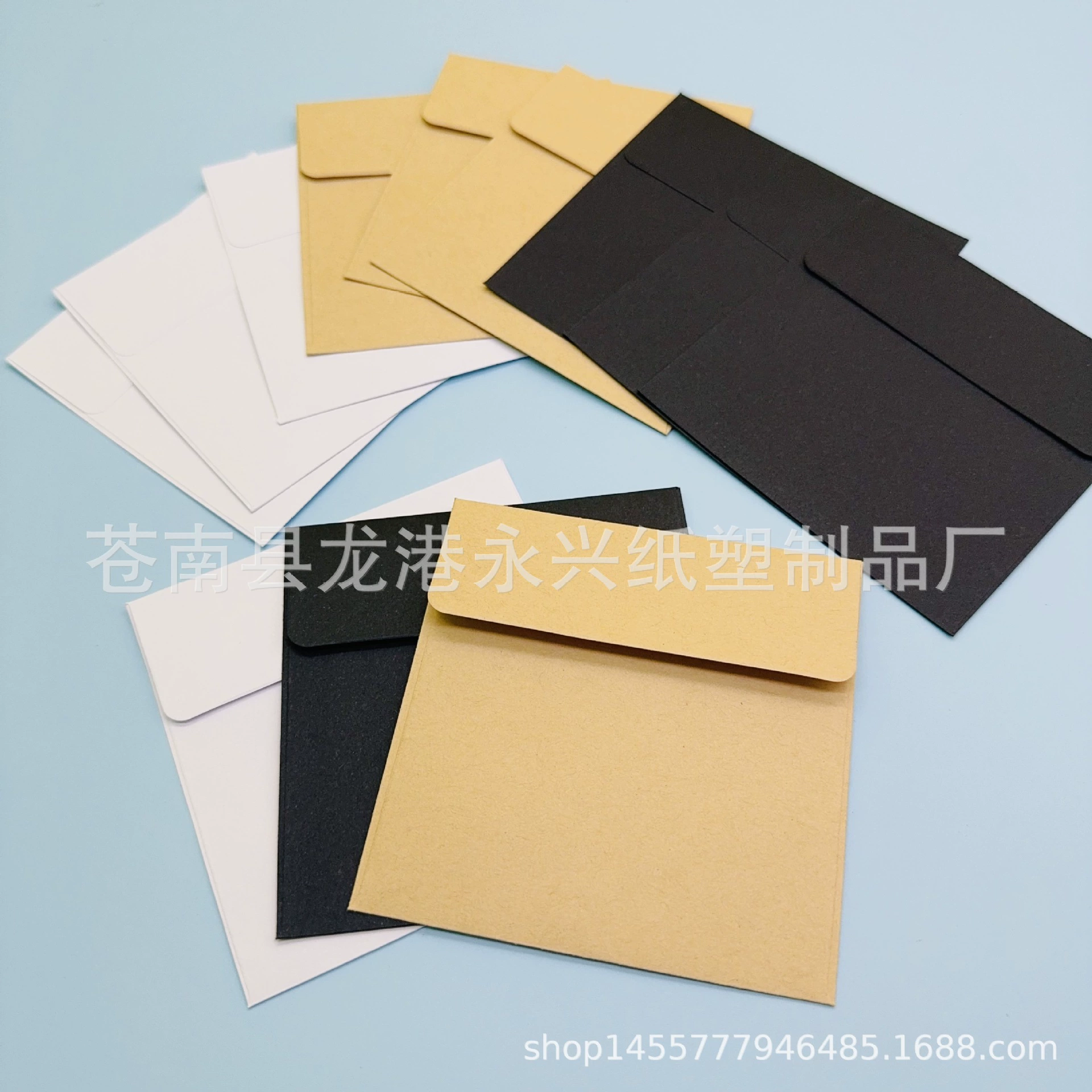 10 × 10cm ретро квадратный мини-маленький конверт Западный стиль маленький крафт-бумага приглашение литературный конверт в наличии