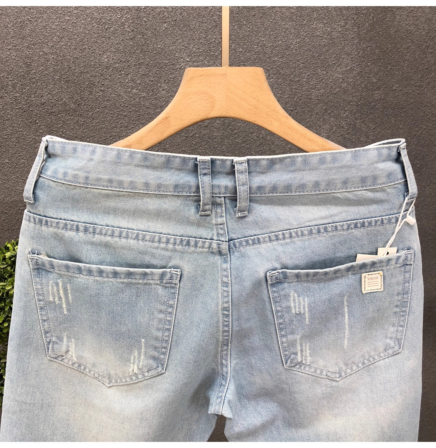 Men's Mid High Waist Denim Shorts Summer Thin Style Casual Loose Straight Leg Five Point Pants New_mkmklike.com