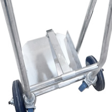 不锈钢氧气瓶推车二氧化碳氩气搬运车手拉钢罐乙炔气瓶移动推车