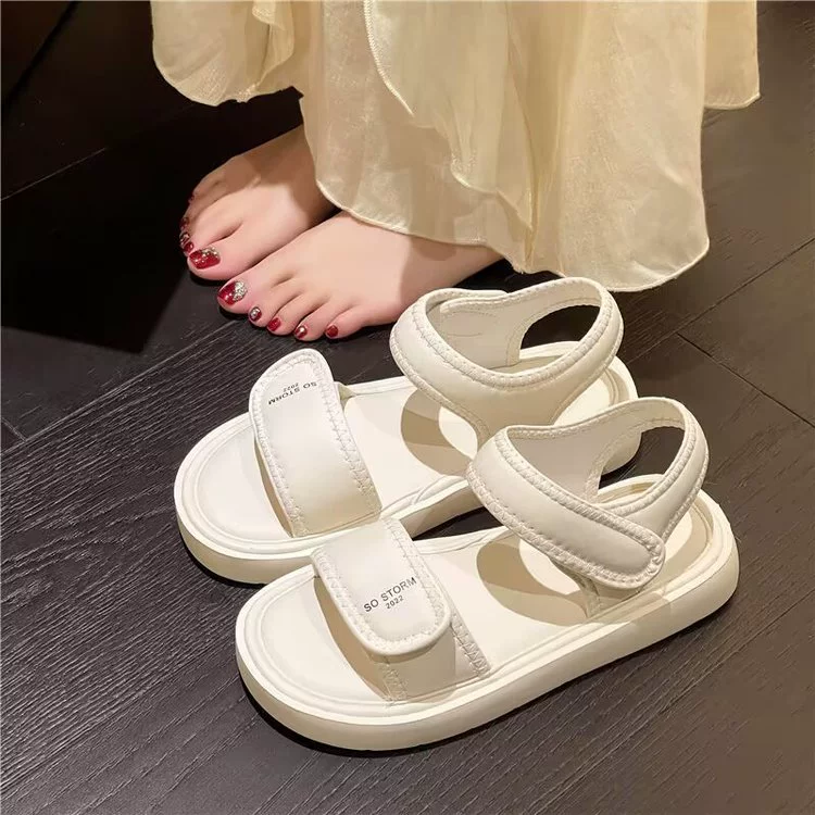 Sandals with velcro, summer suitable with a skirt, internet celebrity