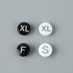 Manufacturer Wholesale Size Buckle Label Snap Round Size Two-In-One Buckle Plastic Size Label Clothing Accessories Buttons