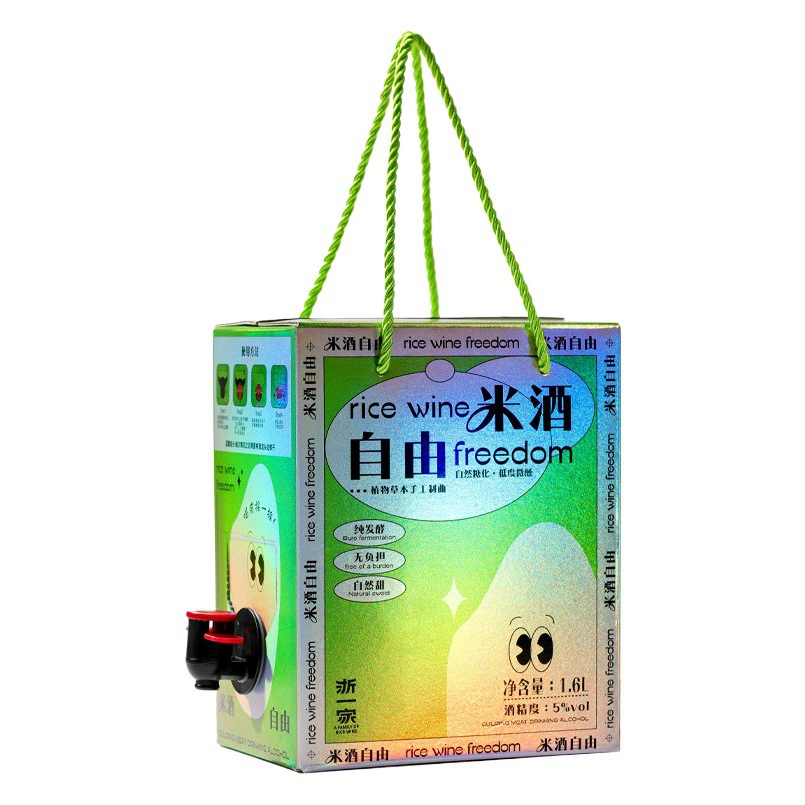 Рисовое вино с османтусом из Чжэцзяна, 6% алкоголя, со вкусом османтуса, 1 л, безалкогольное, в подарочной упаковке, слабоалкогольное, сладкое вино для женщин, для кемпинга и вечеринок