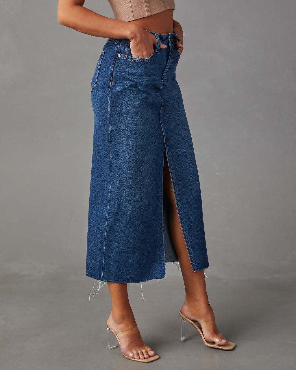 Women's Gender Spring Streetwear Solid Color Cotton Maxi Long Dress Skirts