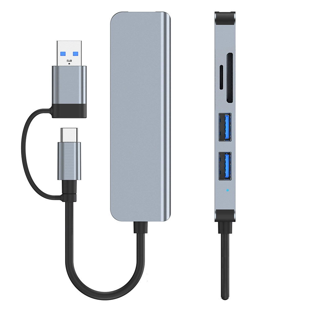 USB HUB 5-портовый, один в один, задержка одна, четыре 3.0, ноутбук Type-C полу-кабельное USB-расширение