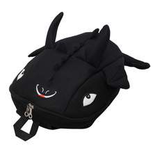 3D变色龙双肩背包新款翅膀怪兽卡通可爱糖果色恐龙双肩包个性男女