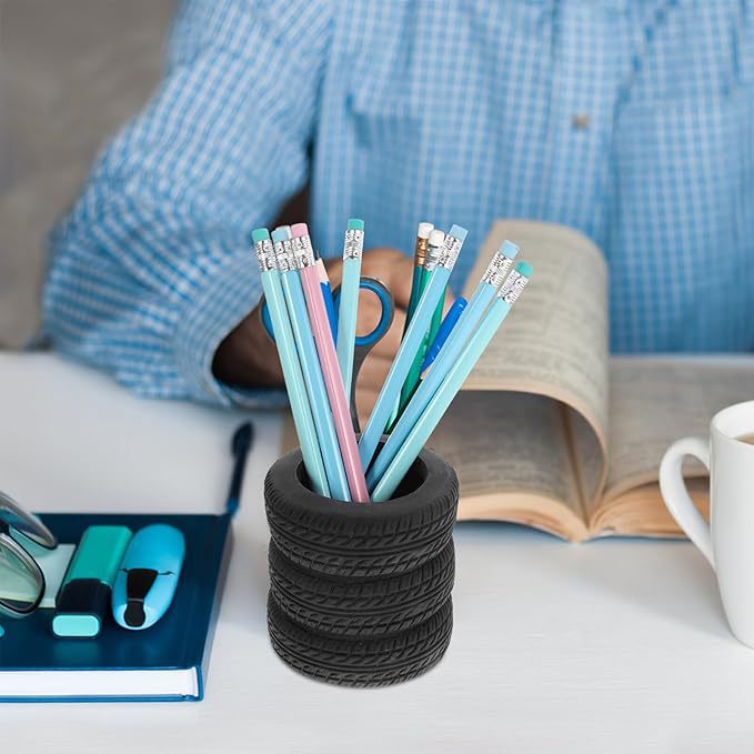 Cross-Border Creative Tire Pen Holder Student Multi-Functional Desktop Storage Pen Holder Niche Decoration Office Table Decoration
