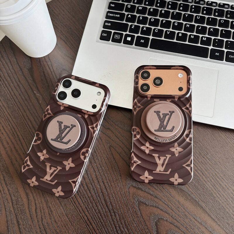 Wave-Pattern Magnetic Lv Case Suitable for Apple 15 Stylish Phone Case Trendy 16Pro Phone Protective Cover Creative 17P