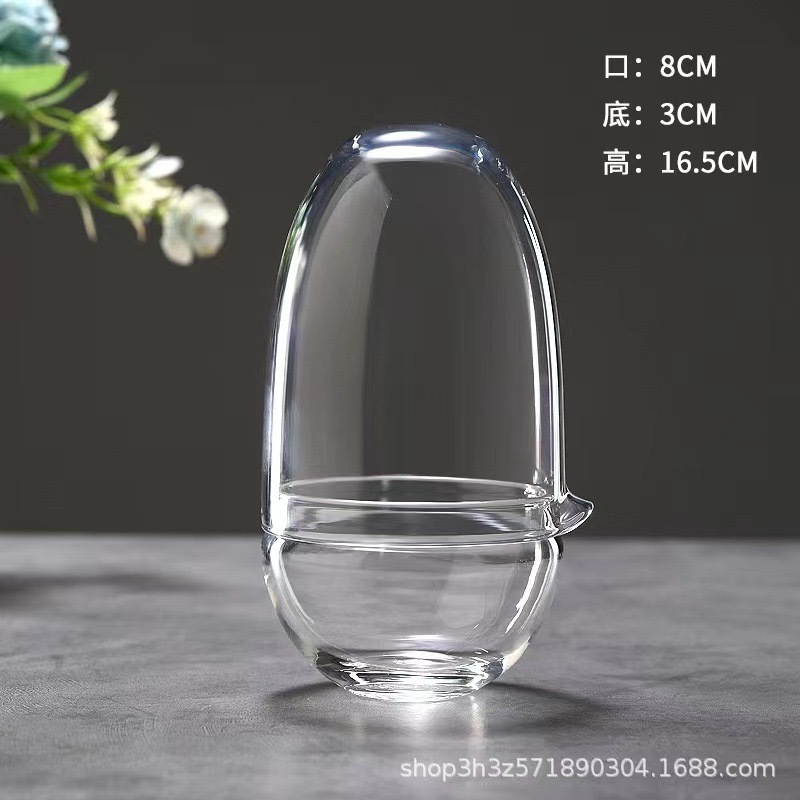 Fabricantes coleccionan vidrio de escritorio hecho a mano micro paisaje taza de exposición botella ornamental botella de luz transparente acuario ecológico