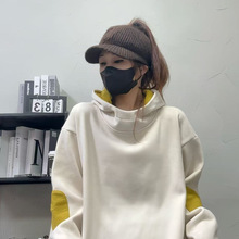 2025秋冬季新款清新简约原创设计卫衣韩版百搭休闲时尚连帽打底衫