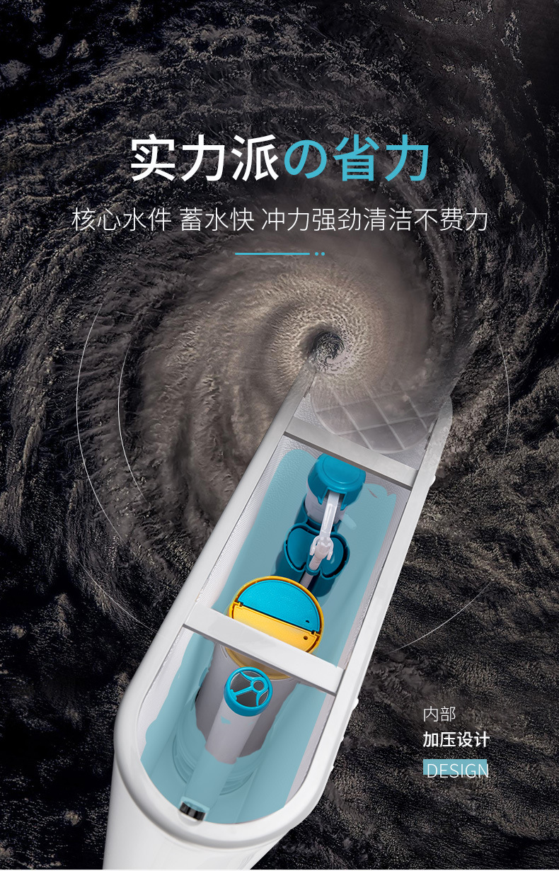 Toilet flushing tank, household bathroom squat toilet, squat pit flush toilet, energy-saving wall-mounted high-flushing power set undefined