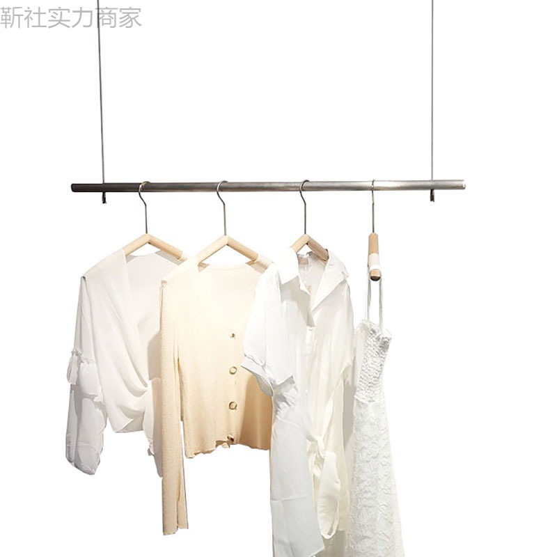 厂家直销服装店吊架吊顶悬挂展示架侧挂简约女装挂衣杆橱经典百搭