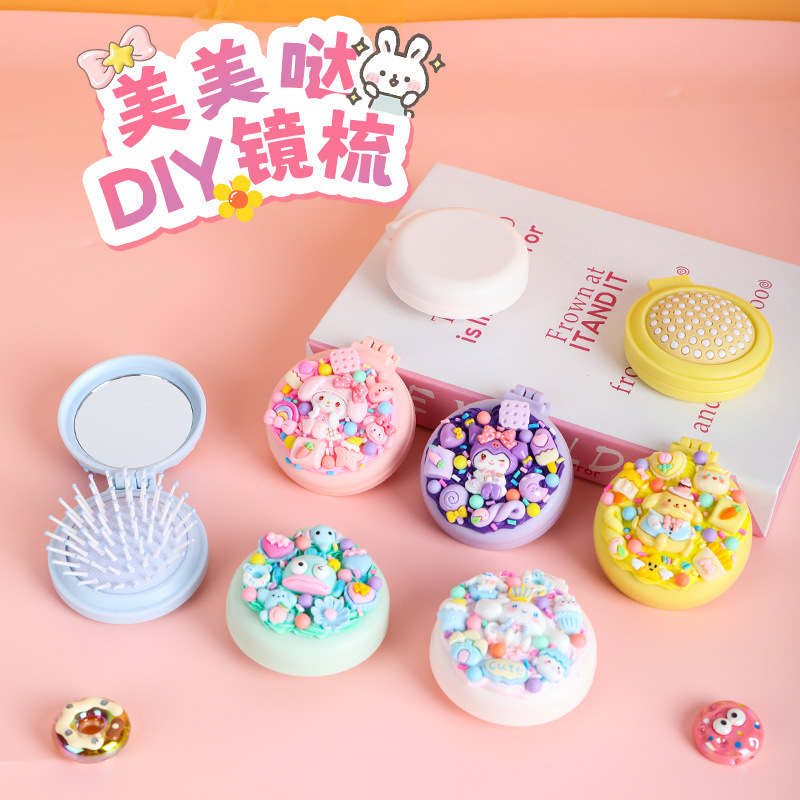 Peine de goma de crema de bricolaje hecho a mano para niños