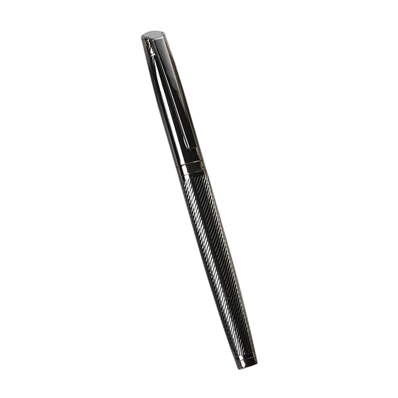 En stock de alta calidad de metal firma pluma superficie brillante galvanoplastia pluma de gel regalo negocio pluma de agua pluma de publicidad logotipo láser