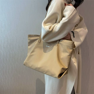 尼龙托特包大容量包包女2026新款时尚手提单肩包睿营上课通勤包