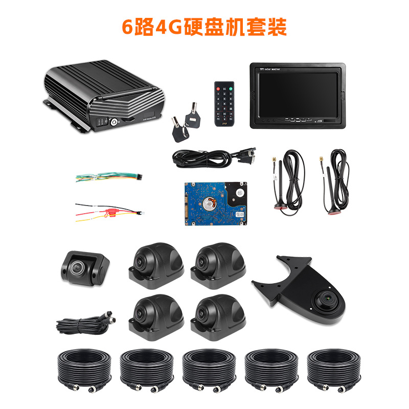 Remote single screen six-way hard drive machine