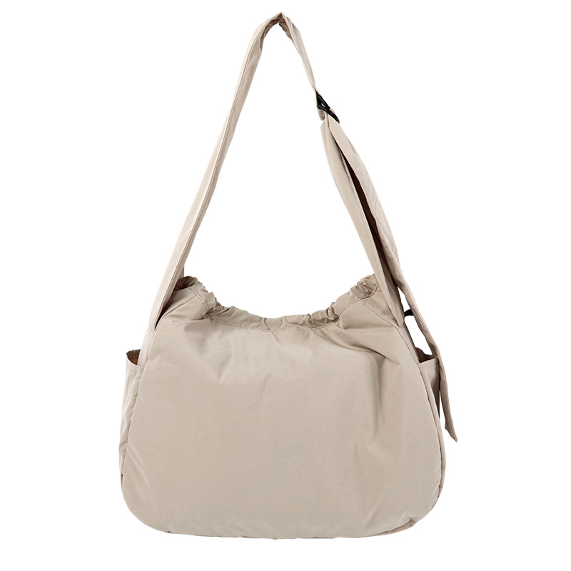 Oval Sailboat Design Eco-friendly rPET Recycled Crescent Bag - Lulu Lightweight Adjustable Shoulder Bag (Customizable) - Thumbnail 2