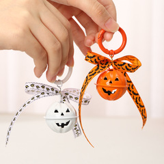 ハロウィーンシリーズかわいいカボチャの鈴のキーホルダー