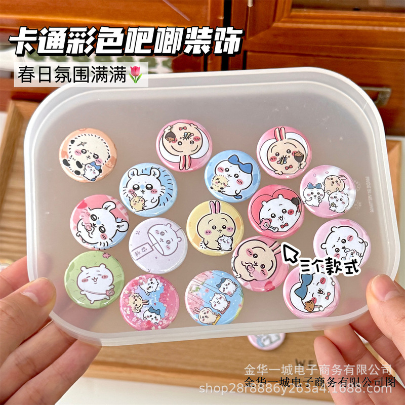Ins春のアニメバー25mmかわいい手帳素材装飾バッジアクセサリー新カラーミニブローチ|undefined