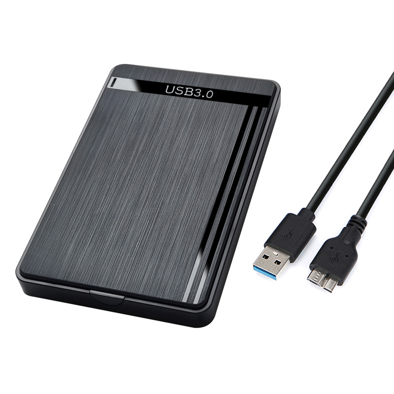 thumbnail image 1 of Carcasa de Disco Duro 2.5" HDD SSD 7mm/9.5mm, Caja de Disco Duro Externo con Cable USB Tipo c 5Gps, UASP SATA I/II/III Compatible con Samsung WD Hitachi Seagate Toshiba, 1 of 5