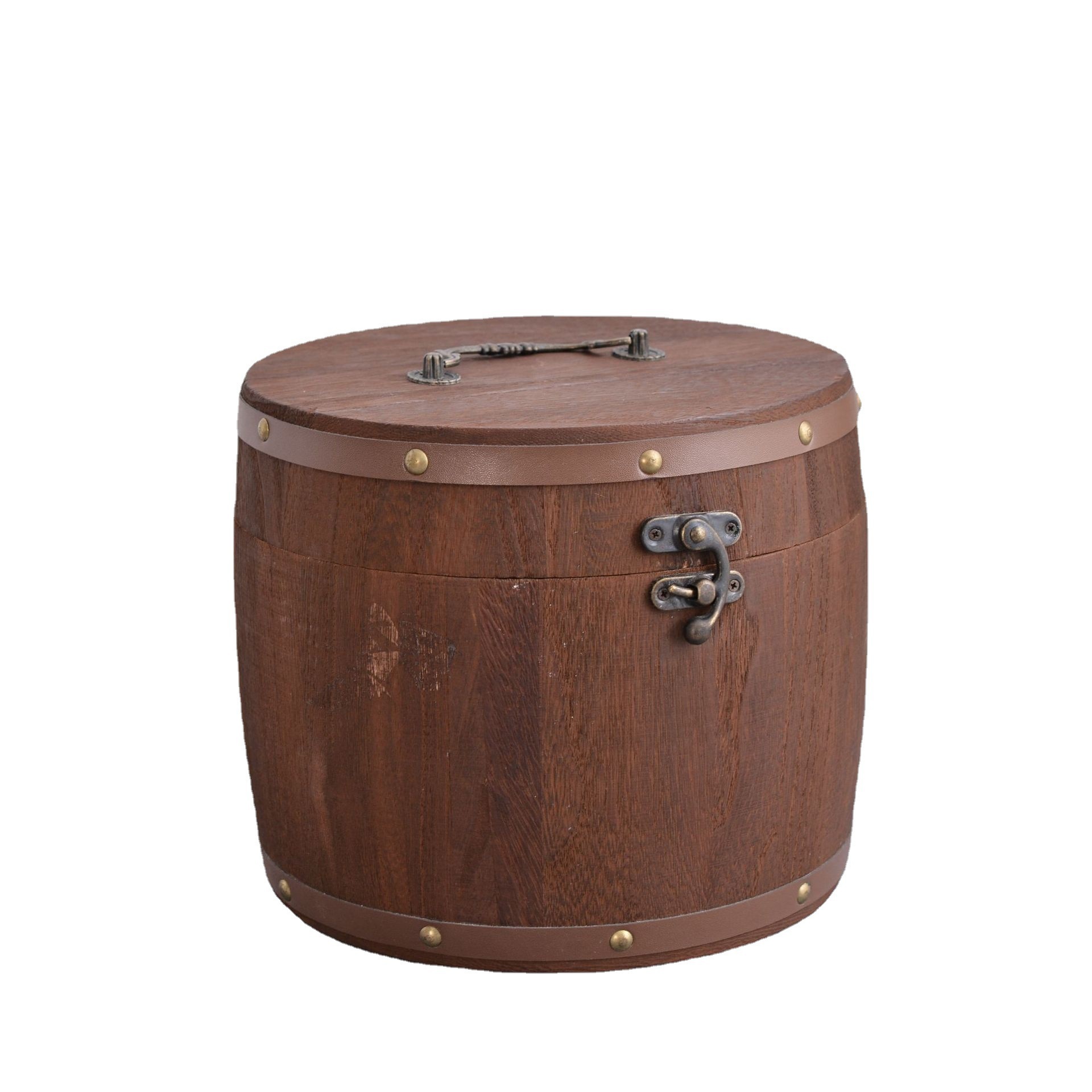 简约 茶罐茶叶罐密封罐复古小青柑木桶普洱茶茶叶空桶茶叶桶