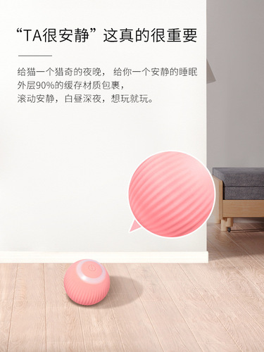 Cross-border pet supplies Gravity Smart Rolling Ball Electric Cat Funny Ball Cat Mint Sound Grinding Teeth Self-Happiness Relief Ball